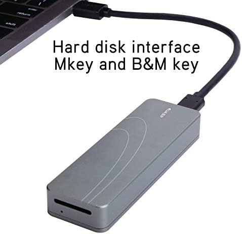 10Gbps M. 2 NVMe SSD la USB C Carcasă cu ventilator de răcire, M. 2 M / B + M cheie PCIe SSD la Type-C 3.1 Gen2 până la 10Gbps