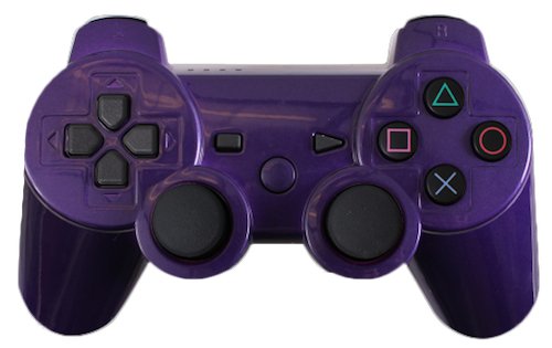 Controller PS3 personalizat - Purple Dualshock 3 lustruit 3