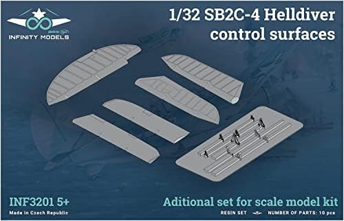 Modele Infiniti 1/32 Curtis Light SB2C-4 HellDiver Control Surface Plastic Model Piese IFM3201-5