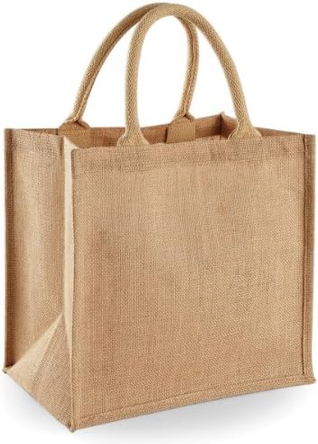 Westford Mill Jute Mini Tote Bag pentru cumpărături