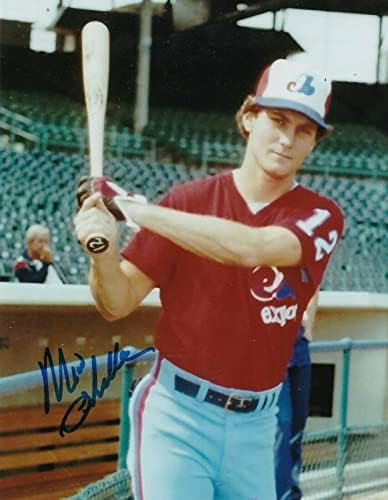 Mike Phillips Montreal Expos Action Semnat 8x10 - Fotografii MLB autografate