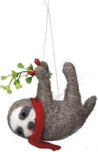 Primitive de Kathy Scarf și Sprig Sloth Ornament