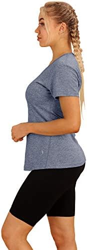 Icyzone antrenament care rulează tricouri pentru femei - fitness atletic yoga tops exercițiu cămăși de gimnastică