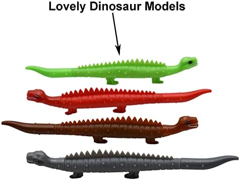 Maydahui 12pcs dinozaur Modele de gel pen simulare drăguță stegosaurus pixuri noutate pen animal cerneală neagră pentru petrecere