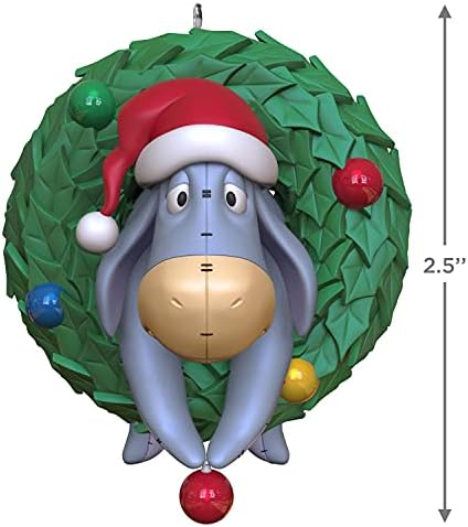 Hallmark Keepsake Ornament de Crăciun 2021, Disney Winnie the Pooh o Crăciun eeyore