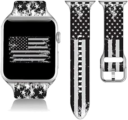 American Flag Gifts Juneteenth Decorations curele de bandă de mână pentru istoria neagră Apple Watch Band 38mm/40mm/41mm/42mm/44mm/45mm