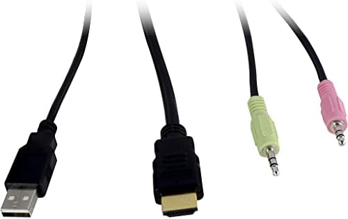 Inter-Tech KVM KVM-AS-21ha linie HDMI în 2X HDMI 4X 3.5 mm mufă cu 3 pini 1 Linie de alimentare 2x USB 2x 3.5 mm mufă cu 3