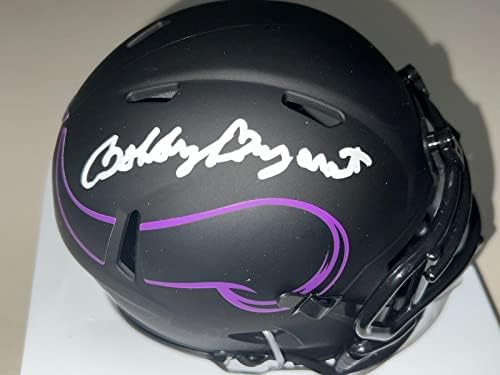 Bobby Bryant Minnesota Vikings a semnat mini cască Eclipse - mini căști NFL cu autograf