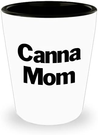 Canna Mama împușcat sticlă albă ceramică canabis Marijuana Oală comun fel de mama