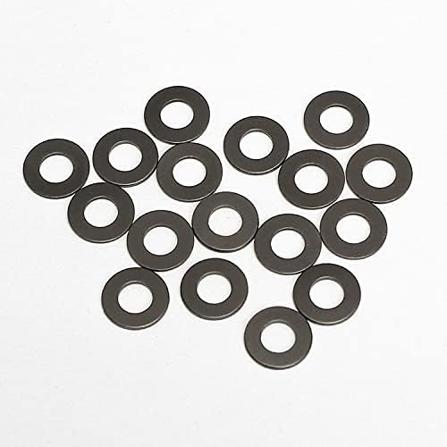 61pcs 12mm Diametru exterior garnitură de spălare grafit negru nailon șaibe de plastic inel cerc ultra-subțire plat pad 0.15