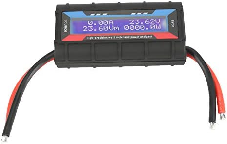 Contor Watt, 150A Tensiune AMP Meter Analyzer Power Analyzer Monitor de performanță a bateriei cu lumină LCD pentru RC, baterie,