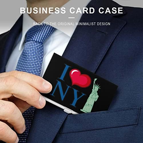 Îmi place New York City Funny Business ID Nume Card titularii de caz cutie de protecție Organizator clapetă pentru bărbați