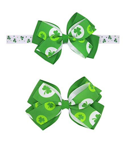 VEICOSTT St. Patrick ' s Day Headband păr Clip păr arc păr accesorii pentru copii copii Verde Headbands ZFJ16