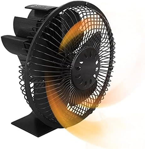 SCDCWW 5 frunze Soba ventilator cu capac de căldură alimentat lemn soba ventilator lemn arzător semineu Fan Accesorii