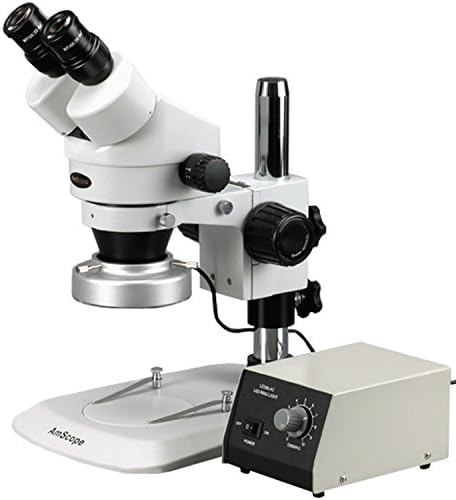 Amscope SM-1BN-80m microscop Stereo binocular profesional, oculare WH10x, mărire 7X-45X, obiectiv Zoom 0,7 X-4,5 x, lumină