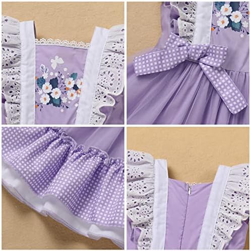 Rochie polka dot pentru fată ocazie specială pentru copii retro rochii clasice din anii '50 rochii clasice swing rochie de