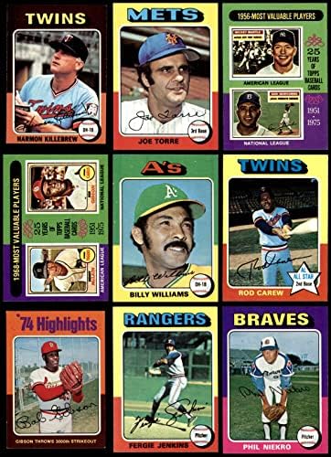 1975 topps baseball set complet nm