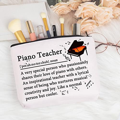 Vamsii mulțumiri cadouri pentru profesori de pian Definiție de machiaj geantă pentru pian Profesori geantă cosmetică muzician
