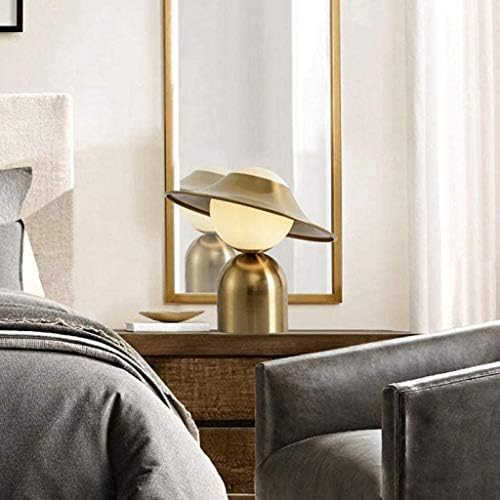 Zsedp creativă lampă de birou mic dormitor noptieră minimalistă lampă de pat auriu pălărie de aur lampă de birou