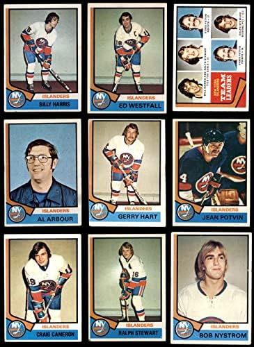 1974-75 Topps Islanders New York lângă Team Set New York Islanders VG Islanders