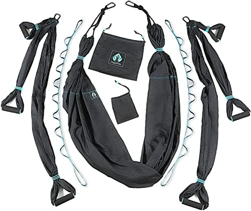 Set de leagăn de yoga aerieni - Yoga Hammock Swing Aerial - Sling Sling Sling Inversiune Kit Fly - Instrument de inversare