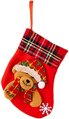 Ornament de pui Set ciorapi mari șosete cu bomboane decorațiuni de Crăciun pentru vacanță pentru petreceri de Crăciun decorațiuni