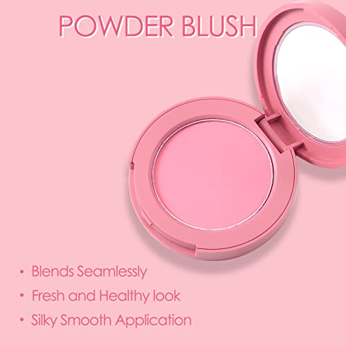 Erinde Blush Powder Makeup, contur & amp; evidențiați fața pentru un finisaj strălucitor sau mat | strălucire naturală | Smooth