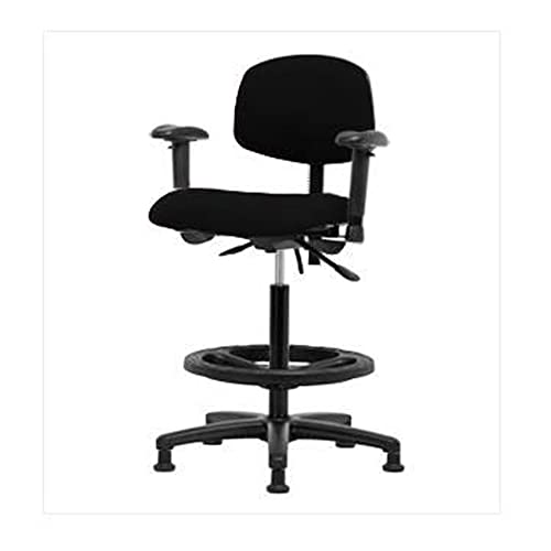 Thomas ECOM Fhbch-RG-T1-A1-BF-RG-F45 scaun cu înălțime înaltă din țesătură cu bază din nailon negru, inel de picior negru,