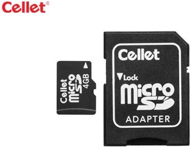 Cellet MicroSD 4gb Card de memorie pentru telefon Samsung SCH-R500 cu adaptor SD.