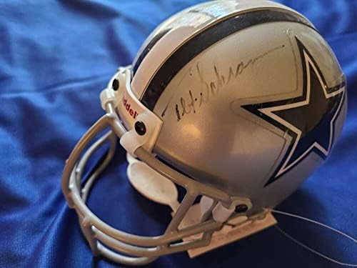 Tex Schramm Rare JSA CoA semnat Cowboys fotbal mini casca autograf-autograf NFL mini căști