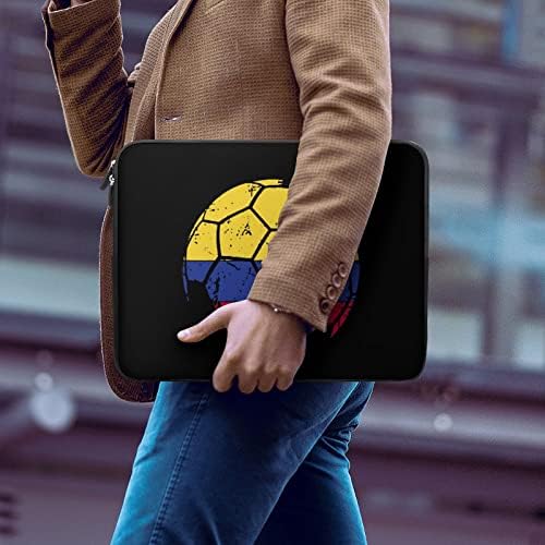 Columbian Flag Football Laptop Cover Carcasă de protecție pentru laptop pentru laptop cu mânecă Seriet de transport pentru bărbați femei 13inch