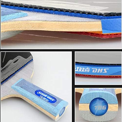Sshhi Professional-lilieci de tenis de masă, lemn cu 7 straturi, set de padele de Ping Pong, potrivit pentru jucătorii cu anumite abilități, durabil / așa cum se arată / mâner lung
