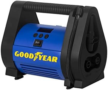 Compresor digital Goodyear 100 psi cu conector 12V rapid de 6,5 minute umflate rapid.
