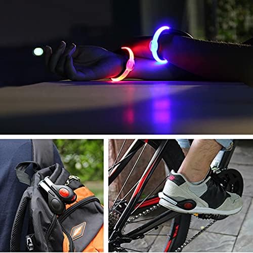 JRYⓡ Pantofi cu LED Lumini de clipuri reflectorizante RUNCENȚA GEAR-USB are două moduri de iluminare cu apă impermeabilă pentru