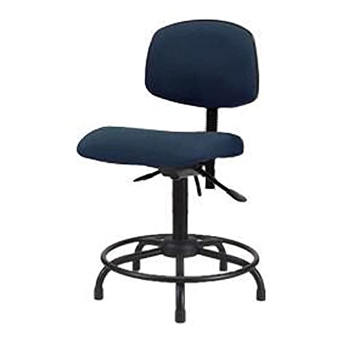 Thomas ECOM Fdhch-RT-T1-A0-RG-F41 scaun înălțime birou din material textil cu bază tubulară rotundă, cu înclinare fără brațe, alunecări, visiniu
