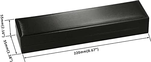 Negru brățară colier Lanț cadou cutie de lux Soft Touch PU piele Material lanț lung brățară afișare cutie de depozitare Dimensiune