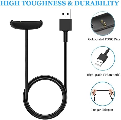 Cablu încărcător pentru Fitbit Inspire 2 & amp; ACE 3, înlocuire suport stație de andocare pentru încărcare USB pentru Inspire 2 Health & amp; Fitness Tracker 100cm / 3.3 ft