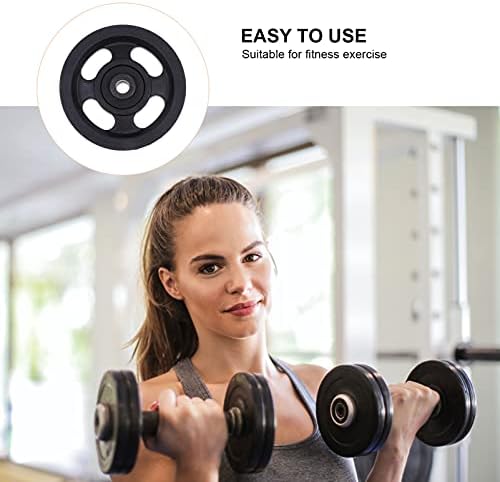 Besportble 4pcs Fitness Supplies Tip Negru parte de ridicare practic pentru scripete Ghid profesional Gym Wheel piese roți