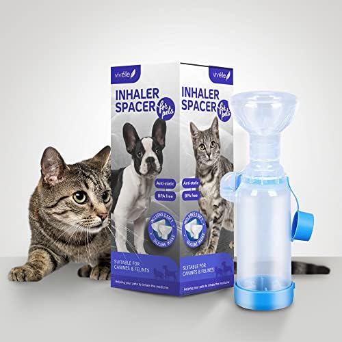 Distanțier inhalator de mână vivrolle pentru animale de companie inhalator pentru pisici și câini distanțier pentru MDI