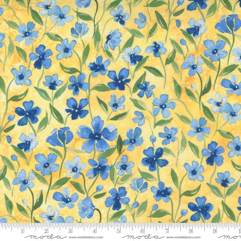 Moda Fabric-FRESH AS a DAISY Buttercup 8497 14 Quilt Fabric By the Yard de Laura Muir-vândut de Van Nimwegen