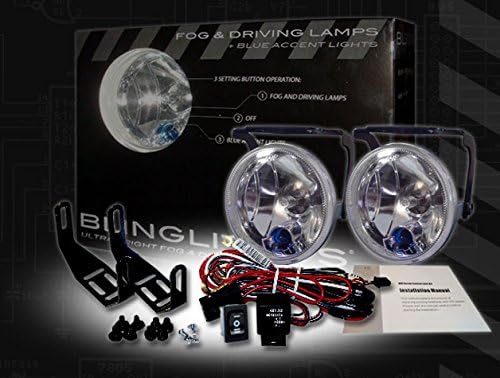 Blinglights Compatibil Xenon Halogen Fog Lights Kit pentru 2014-2019 Ford Fiesta
