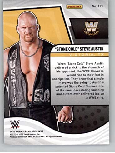 2022 Panini Revolution WWE 113 Stone Cold Steve Austin Legends Legend Wrestling Card de tranzacționare