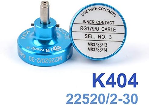 JRready K404 CRIMP POSITIVE PENTRU AS22520/2-01 Contacte terminale cu pini Crimper New-as2 Act-AS2 adecvat pentru conector MIL-DTL-83733, M39029/50-PIN, 51-skt Contact Contact Contact