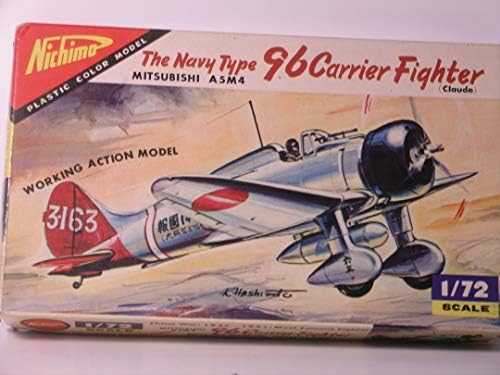Nichimo --- 1/72 Kit de epocă de epocă japoneză WW II Mitsubishi 96 Fighter Carrier --- Plastic Model Kit