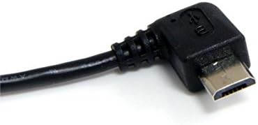 STARTECH.com 3 ft / 91cm Cablu micro USB - A la un unghi drept Micro B - USB Tip A - 90 de grade Micro -USB Tip B - Negru