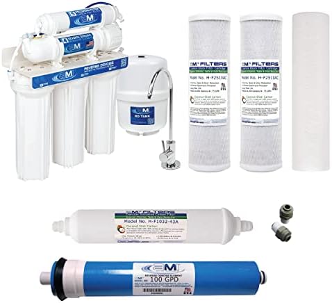 Membrane Aplicate Inc. Sistem de filtrare a apei cu osmoză inversă în 5 etape și 100 de membrane și filtre GDP