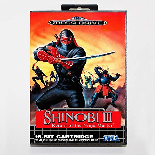 Romgame Shinobi 3 Return of the Ninja Master 16 Bit Sega MD Carte de joc cu vânzare cu amănuntul pentru Sega Mega Drive for