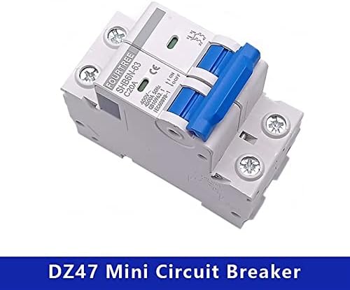 AYBAL 1buc 2 poli 400V~ CType Mini întrerupător de circuit Cutout miniatură comutator de aer de uz casnic MCB montare 36mm