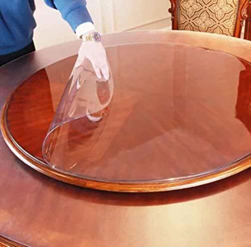 Fercla rotundă limpede plastic de masă de masă de masă de masă mobilier cerc acoperire vinil cu apă impermeabilă din PVC rezistent