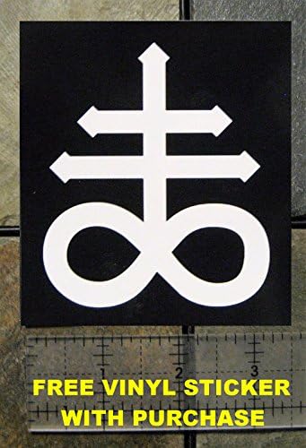 Leviathan Cross Canvas Print sau Back Patch - Pentagram Devolul Devil Evil Capra Mendes Craniu Capul capului Gothic Metal Occult